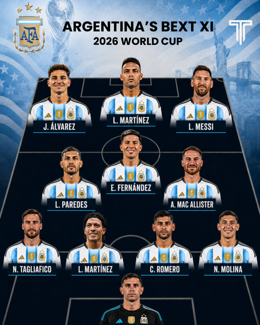 Tak ma wyglądać WYJŚCIOWA XI Argentyny na mecze MŚ 2026!