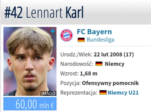 Oto NOWA WYCENA 17-letniej gwiazdy Bayernu Monachium!