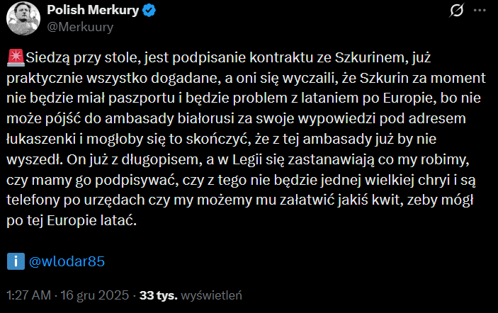 Tak wyglądały OSTATNIE MINUTY przed podpisaniem Ilyi Shkurina w Legii xD