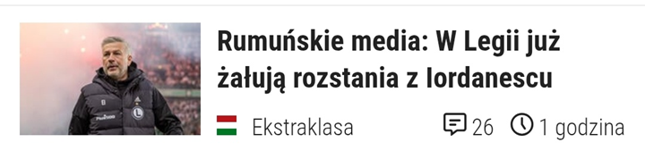 HIT! Tak piszą w Rumunii o Legii i Iordanescu xD