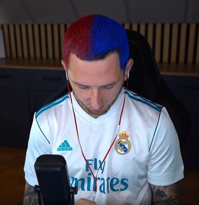 Taką FRYZURĘ zrobił sobie kibic Realu - Lachu xD
