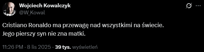 TRAGICZNY WPIS Kowala nt. Cristiano Ronaldo...