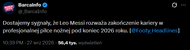 DZIEJE SIĘ - Wtedy Leo Messi ma całkowicie ZAKOŃCZYĆ SWOJĄ KARIERĘ!