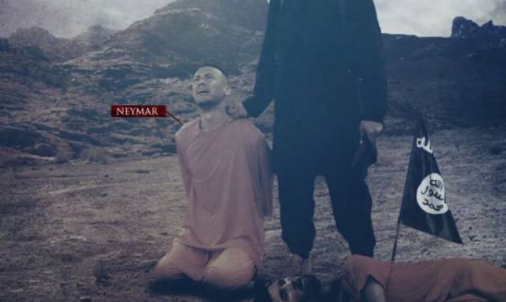 Kolejny plakat ISIS! Tym razem na celowniku Neymar i Messi