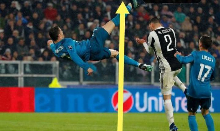 Na TAKIEJ wysokości Cristiano Ronaldo kopnął piłkę. WOW o.O