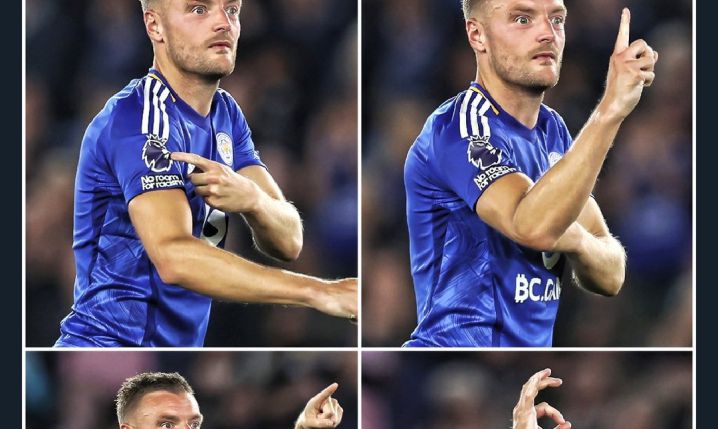 Vardy POKAZUJE ile razy mistrza zdobył Tottenham, a ile Leicester! XD