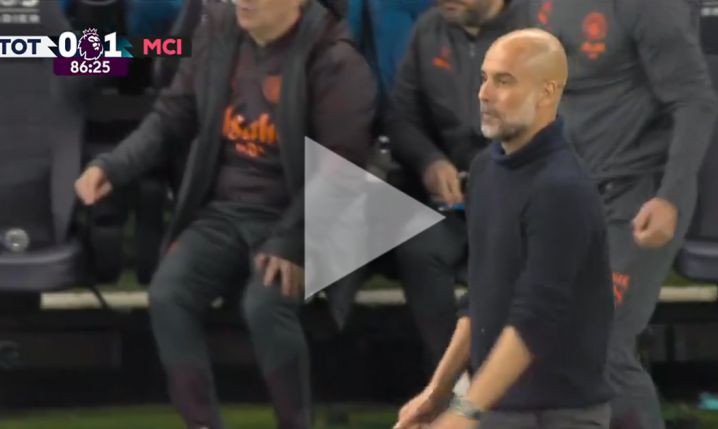 REAKCJA Pepa Guardiola na zmarnowane sam na sam Sona w 87 minucie! [VIDEO]