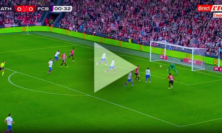 Guruzeta STRZELA GOLA Barcelonie w 35 sekundzie meczu! [VIDEO]