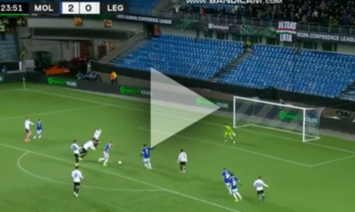Kaasa STRZELA GOLA na 3-0 z Legią Warszawa... [VIDEO]