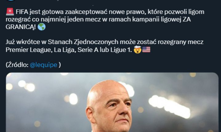 SPORA ZMIANA! FIFA jest gotowa zaakceptować nowe prawo...