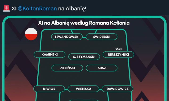 XI POLSKI Romana Kołtonia na mecz z Albanią!