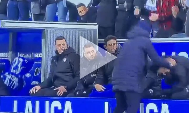FURIA trenera Alaves po golu Realu w 92 minucie... [VIDEO]