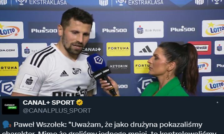 SŁOWA Pawła Wszołka po porażce 0-3 z Radomiakiem... xD