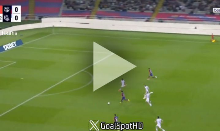 Lamine Yamal STRZELA GOLA z Realem Sociedad! 1-0 [VIDEO]