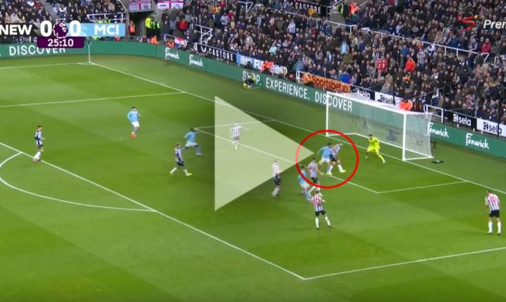 Bernardo Silva strzela gola PIĘTKĄ z Newcastle! [VIDEO]
