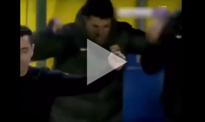 Szalona radość kontuzjowanego Cancelo po golu na 2-1! [VIDEO]