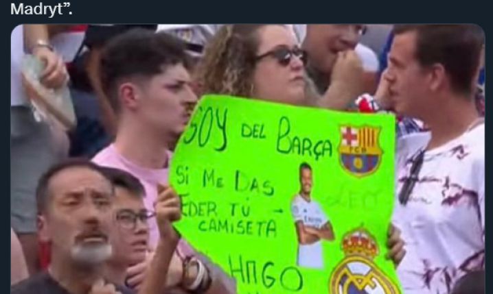 W taki sposób ''KIBIC'' Barcelony próbował zdobyć koszulkę Realu Madryt XD