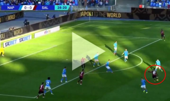 FENOMENALNY gol Candrevy z Napoli! 0-1 [VIDEO]