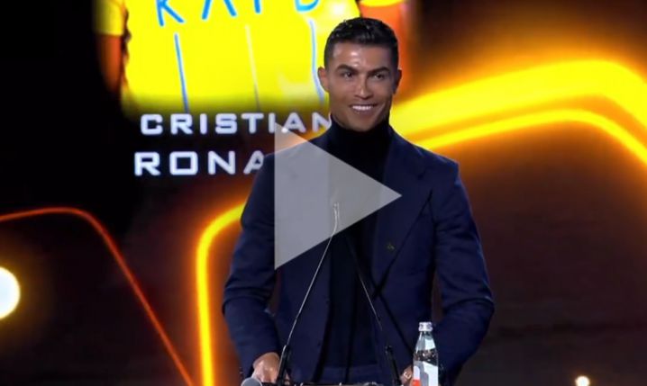 Ronaldo po otrzymaniu nagrody w plebiscycie Golden Globe.... :D [VIDEO]