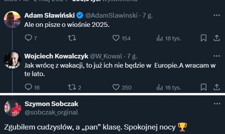 ''SPIĘCIE'' Wojciecha Kowalczyka z zawodnikiem Wisły Kraków...