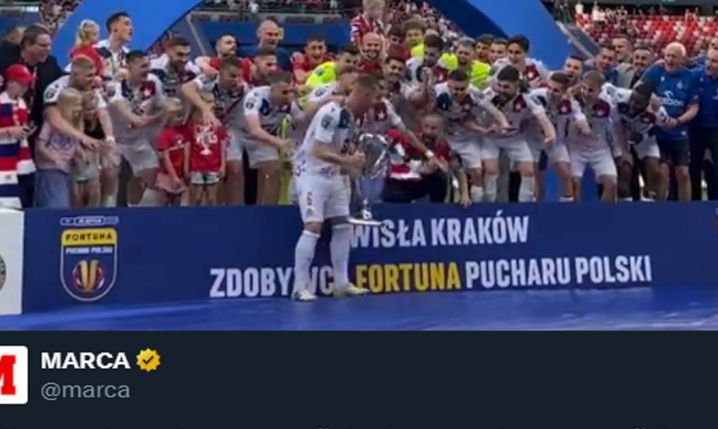 W taki sposób ''MARCA'' opisała zwycięstwo Wisły Kraków w Pucharze Polski...