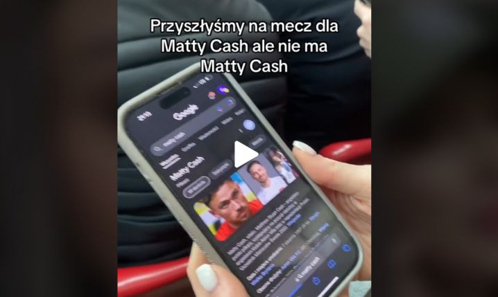 Dramat polskich fanek! Przyszły na mecz Polski dla Matty'ego Casha i... [VIDEO]