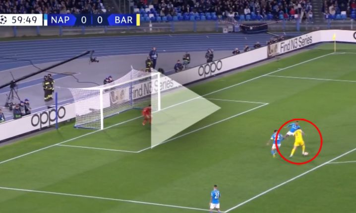 Lewandowski ŁADUJE GOLA z Napoli w LM! 0-1 [VIDEO]