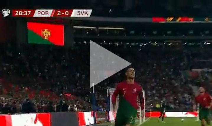 Ronaldo strzela gola na 2-0 ze Słowacją! [VIDEO]