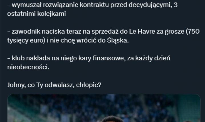 HIT! Gwiazda Śląska Wrocław nie chce wrócić do klubu!