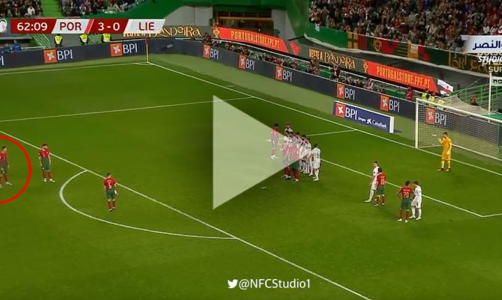 Cristiano Ronaldo ŁADUJE GOLA z rzutu wolnego! 4-0 [VIDEO]