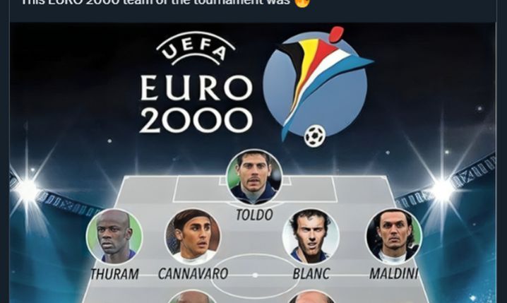 Tak wyglądała NAJLEPSZA XI Euro 2000!