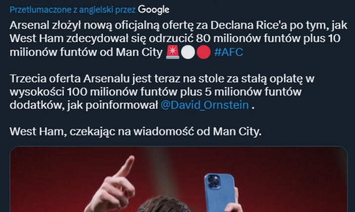 OLBRZYMIA kolejna oferta Arsenalu za Declana Rice'a!