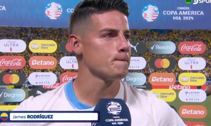 James Rodriguez przerwał wywiad po awansie do finału Copa America! Emocje wzięły górę... [VIDEO]