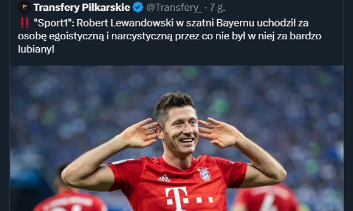 KOMENTARZ byłego agenta Lewandowskiego na doniesienia mediów...