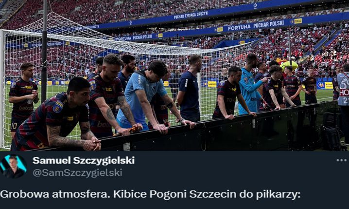 MOCNE SŁOWA kibiców Pogoni Szczecin do zawodników!