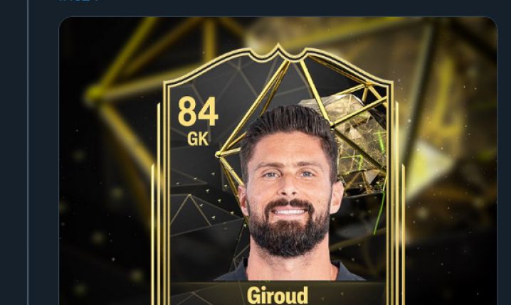 Tak może wyglądać nowa karta Giroud w grze FC 24! :D