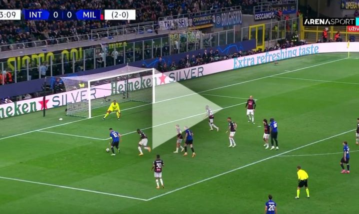 Lautaro ŁADUJE GOLA na 1-0 z Milanem w LM!!! [VIDEO]