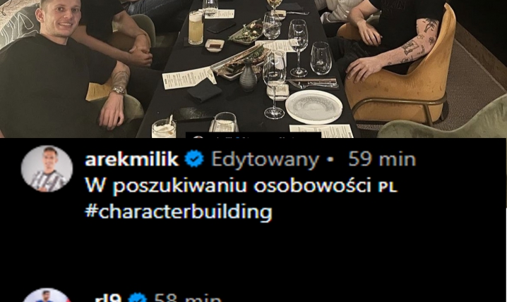 WPIS Arka Milika na Instagramie i... odpowiedź Lewandowskiego! :D