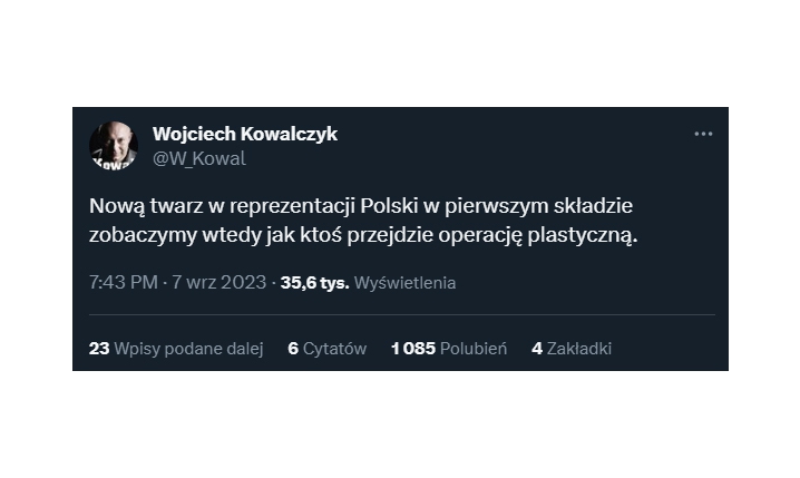 WPIS Kowala po ogłoszeniu składu Polski... xD