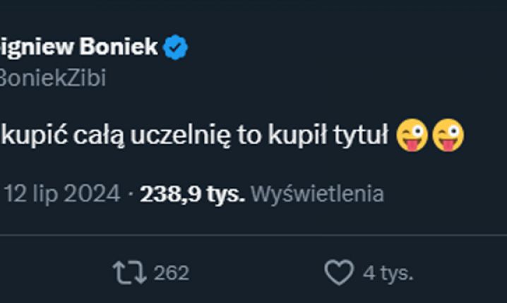 Zbigniew Boniek nt. kupienia sobie dyplomu przez Lewandowskiego... XD