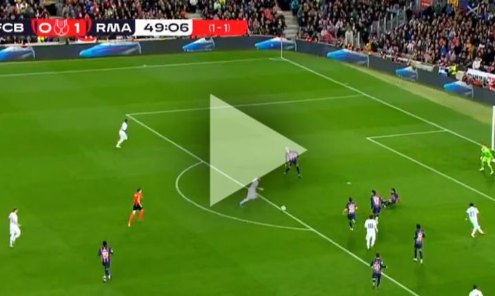 Karim Benzema ŁADUJE GOLA na 2-0 z Barceloną! [VIDEO]