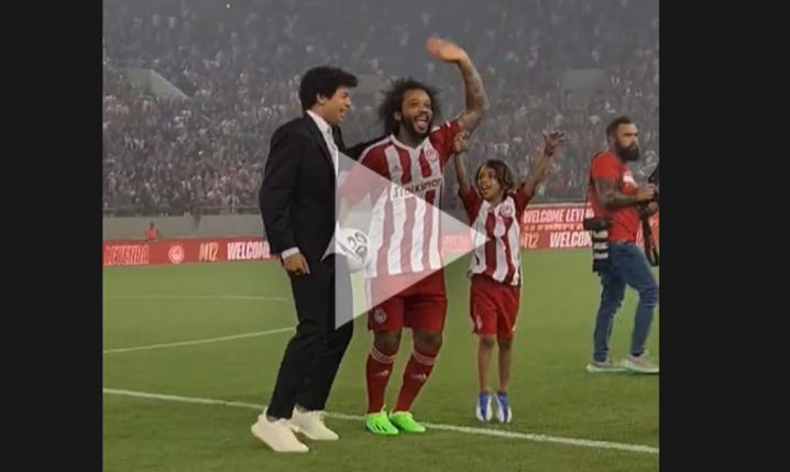 Tak został POWITANY Marcelo w Olympiakosie! [VIDEO]