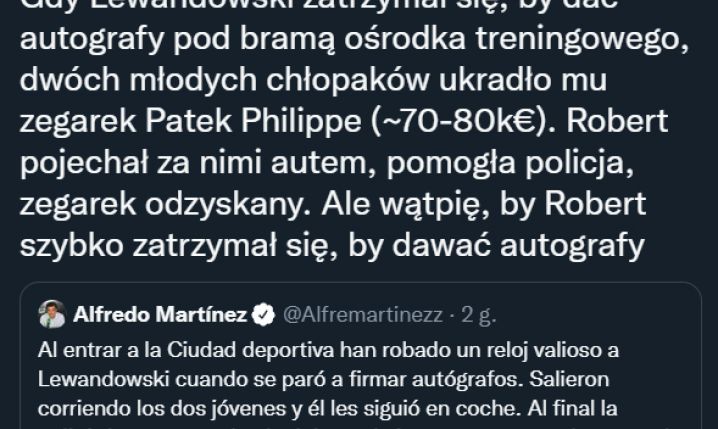 Lewandowski OKRADZIONY pod ośrodkiem treningowym Barcy!