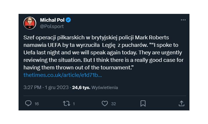 UEFA namawiana, żeby wyrzucić Legię z pucharów!