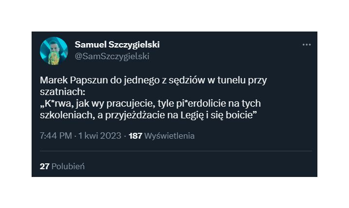 MOCNE SŁOWA Papszuna do sędziego po meczu z Legią!