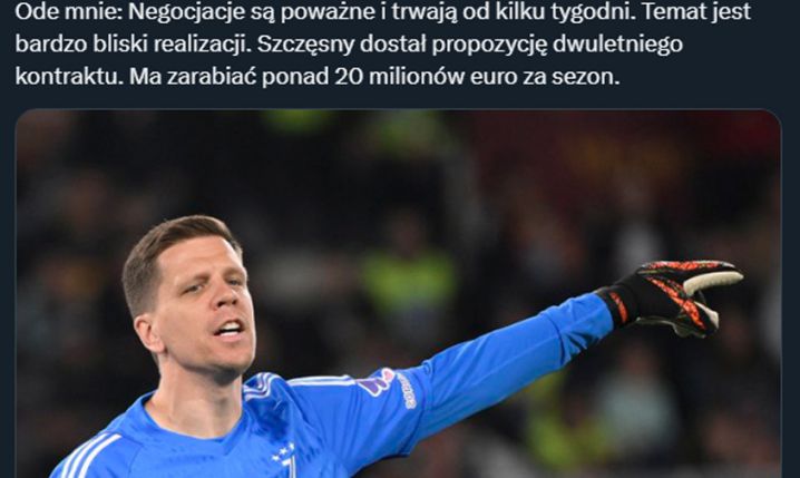 BAJECZNA oferta dla Wojciecha Szczęsnego! Trwają negocjacje...