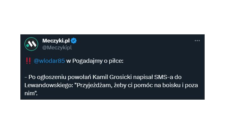 WIADOMOŚĆ Grosickiego do Lewandowskiego po powołaniu do kadry!