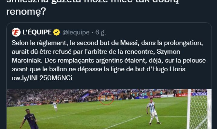 HIT! DLATEGO według L'Equipe gol Messiego NIE POWINIEN zostać uznany!