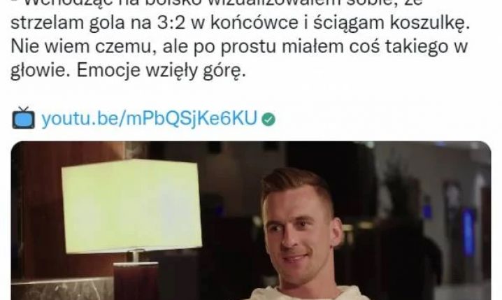 Arek Milik wyjaśnia swoją czerwoną kartkę po zdjęciu koszulki!