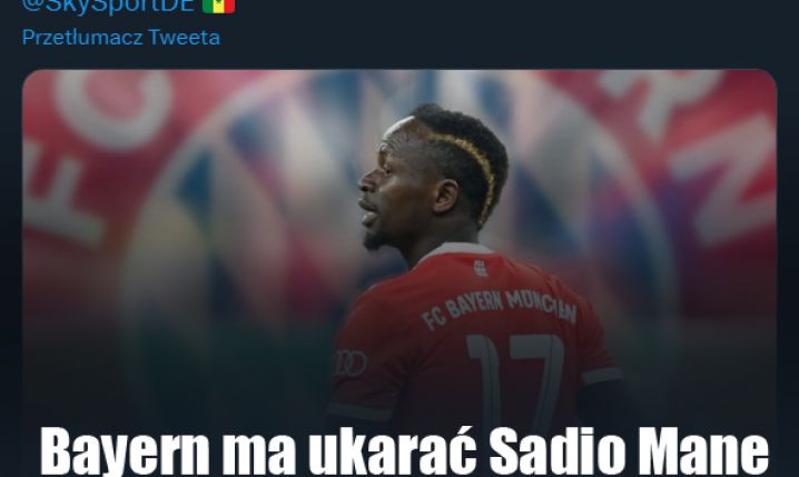 SUROWA kara finansowa dla Sadio Mane!